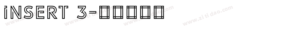 Insert 3字体转换